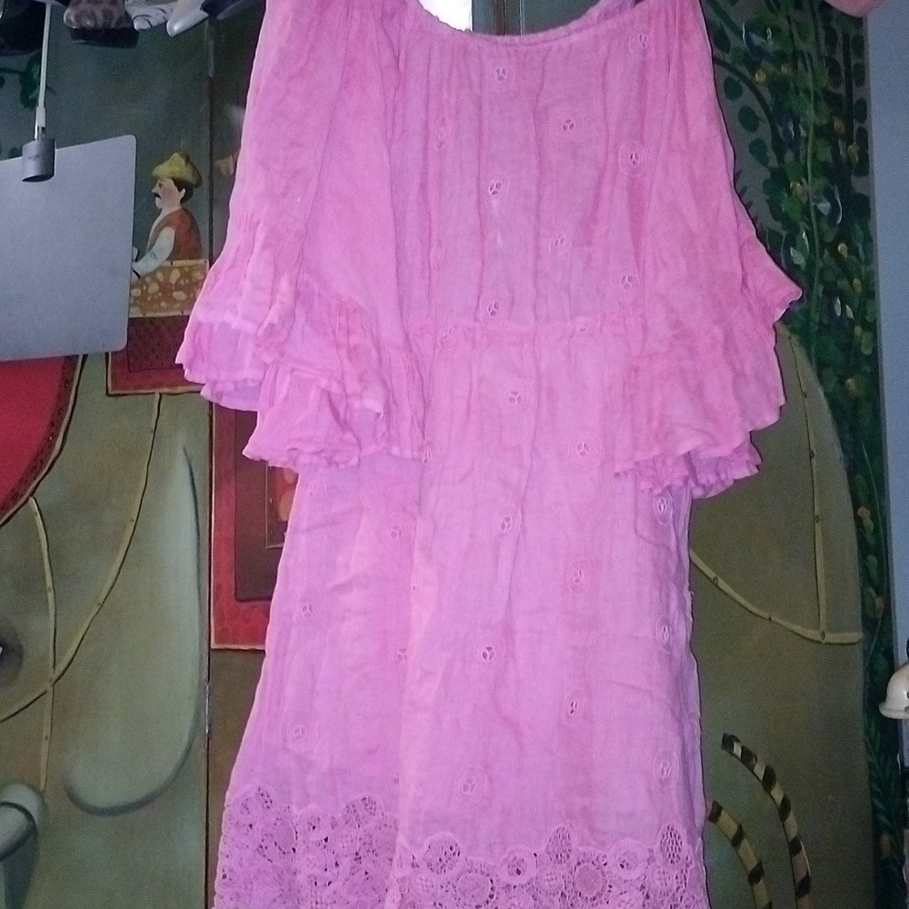 Gorgeous Italian Ruffles/Eyelet Dress